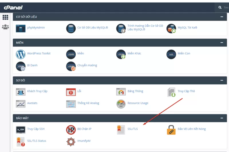c&agrave;i SSL tr&ecirc;n hosting cPanel